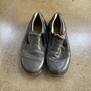 Dr. Martens Shoes Mens Size 9 Black Leather Slip On Loafer Casual 11198
